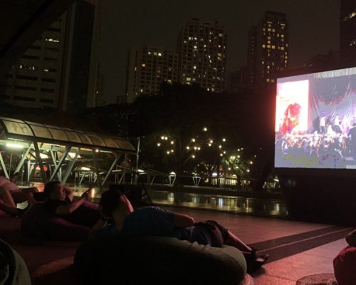 Screening of “Gianni Schicchi’s performance in Tondo’ at Ayala Triangle Gardens